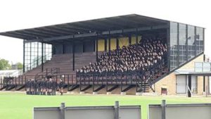 Entire Boland Landbou school in their stylish pavilion